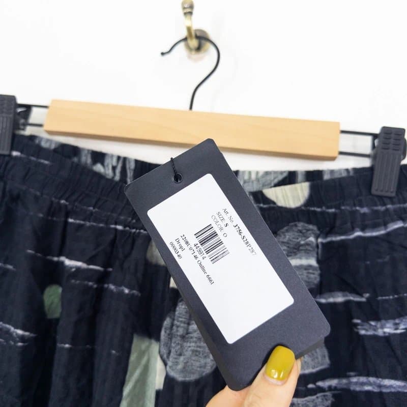 Grizas Grizas Silk Cotton Trousers Size S 10 NEW Moonlight Printed Wide Leg Crop