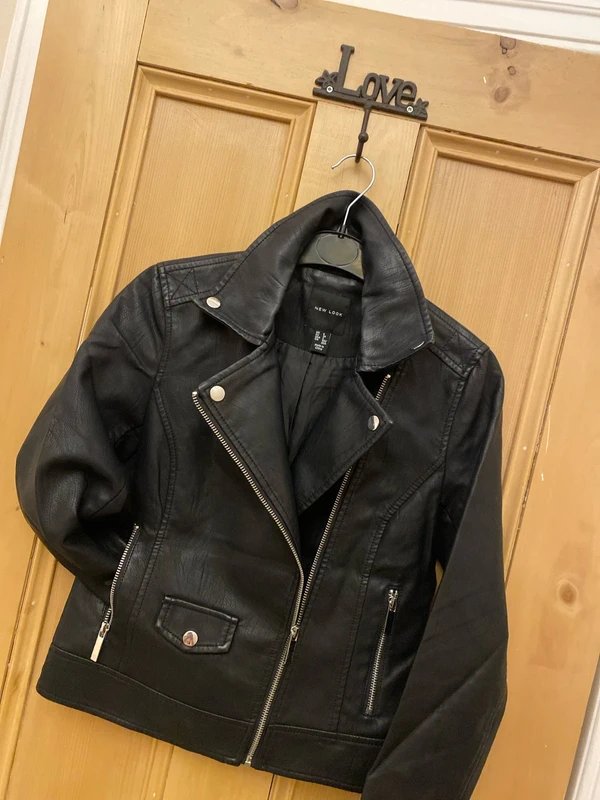 New Look Faux leather jacket size 6 - 1