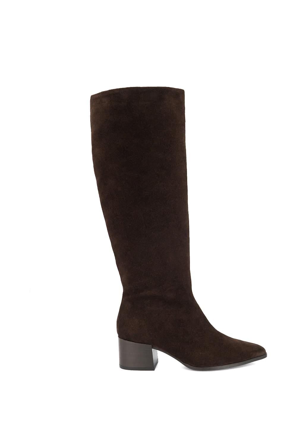 Dune London Dune London Women's 'Tautly' Suede Knee High Boots in Brown