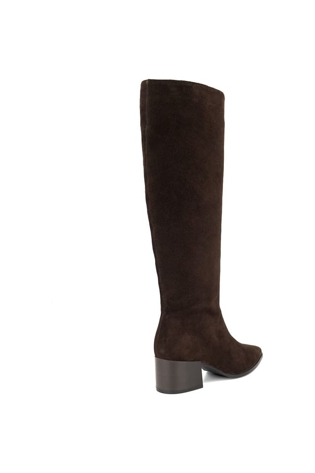 Dune London Dune London Women's 'Tautly' Suede Knee High Boots in Brown - 3
