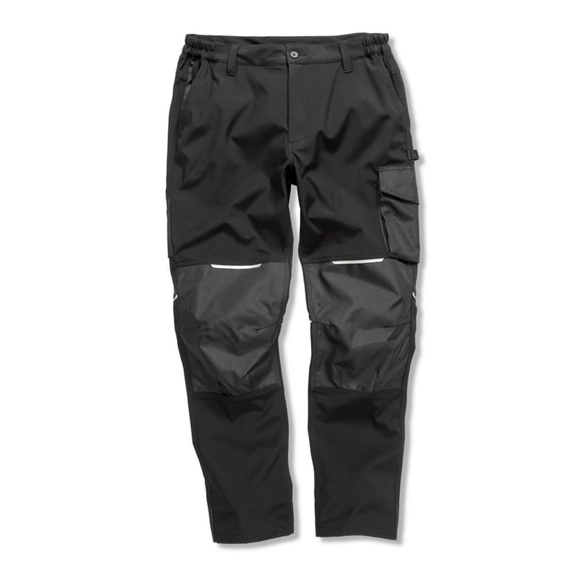 WORK-GUARD by Result WORK-GUARD by Result Men's Slim Softshell Work Trouser in Black - 1