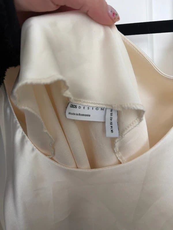ASOS ASOS white satin top