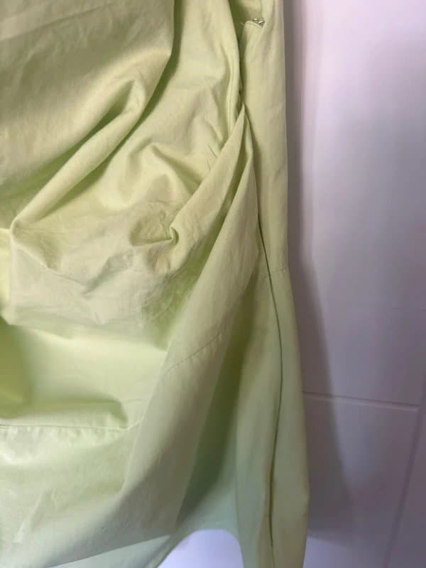 Topshop Topshop lime green cowl neck top