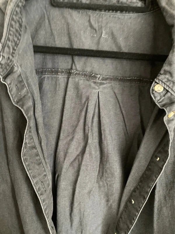 ASOS Black Washed Denim Shirt
