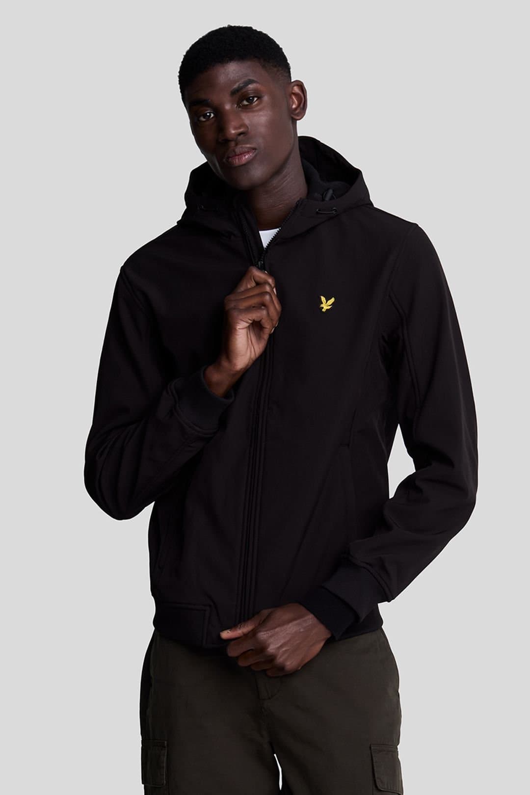 Lyle & Scott Lyle & Scott Men's Fleece Back Softshell Jet Black