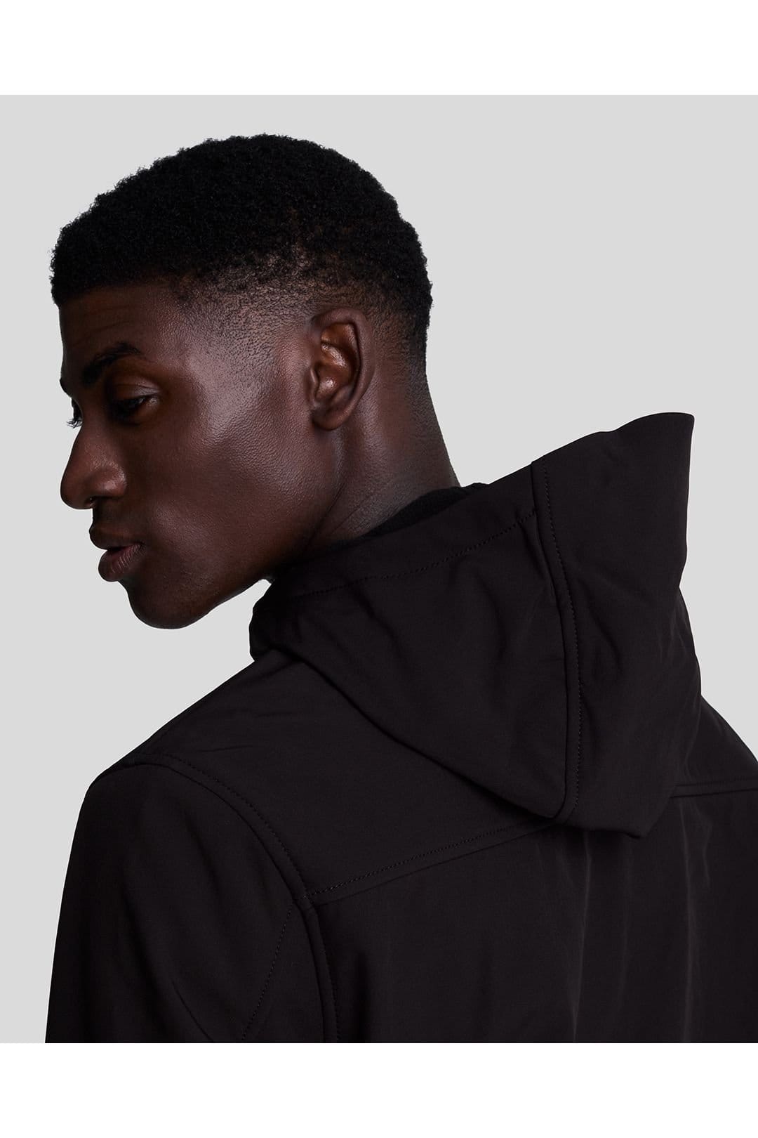 Lyle & Scott Lyle & Scott Men's Fleece Back Softshell Jet Black - 4