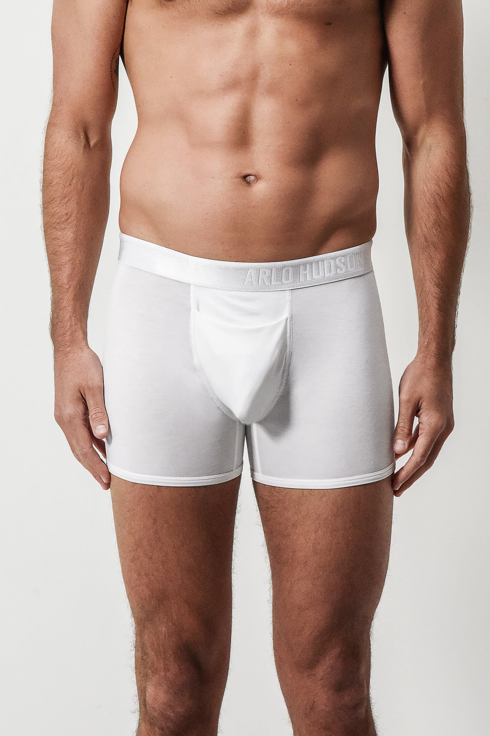 Arlo Hudson Arlo Hudson Men's Plain Tencel™ Trunk in White