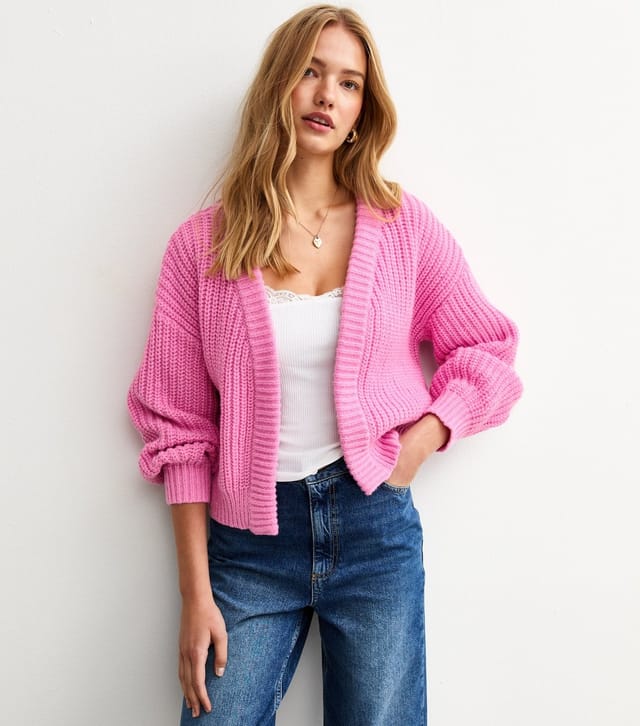 Sunshine Soul Women's Light Pink Cardigan Sunshine Soul New Look - 2