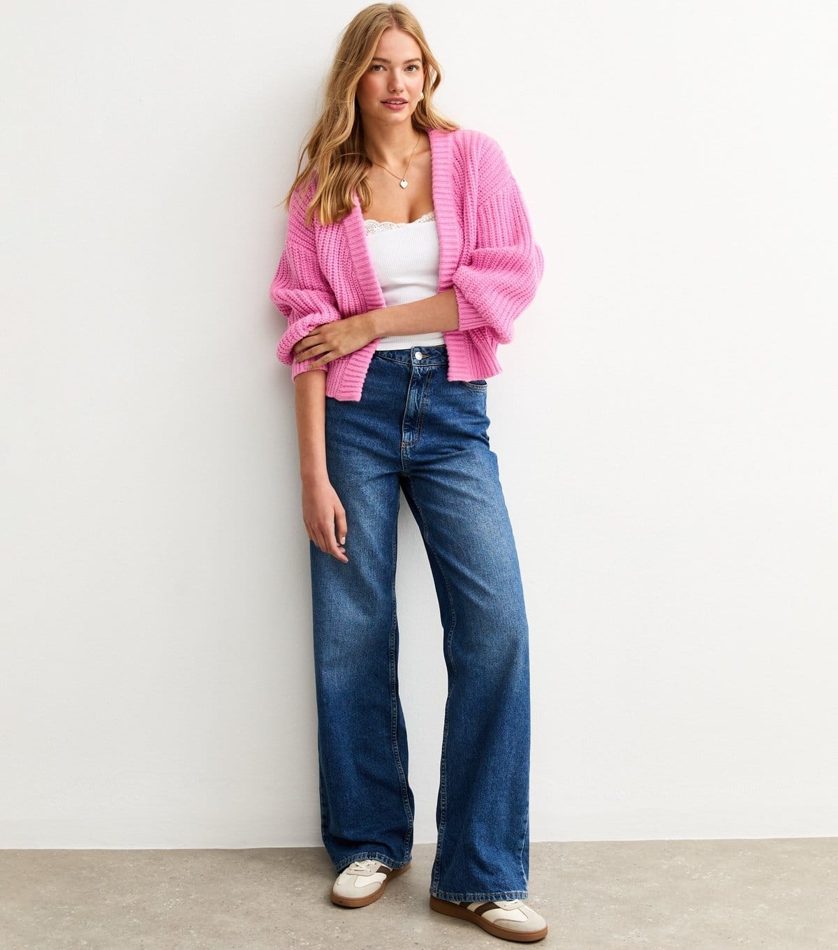 Sunshine Soul Women's Light Pink Cardigan Sunshine Soul New Look - 4