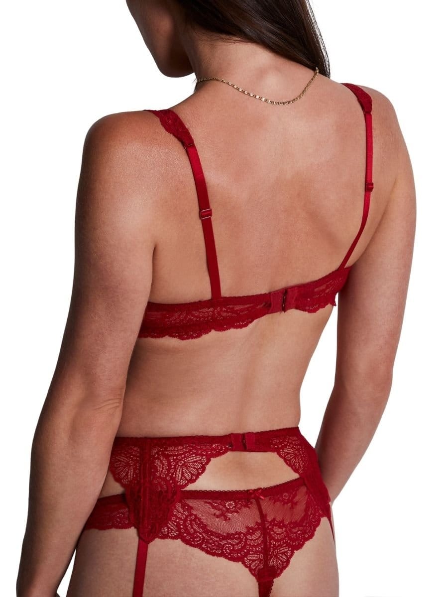 Aubade Aubade Women's Danse Des Sens Half Cup Bra in Red - 4