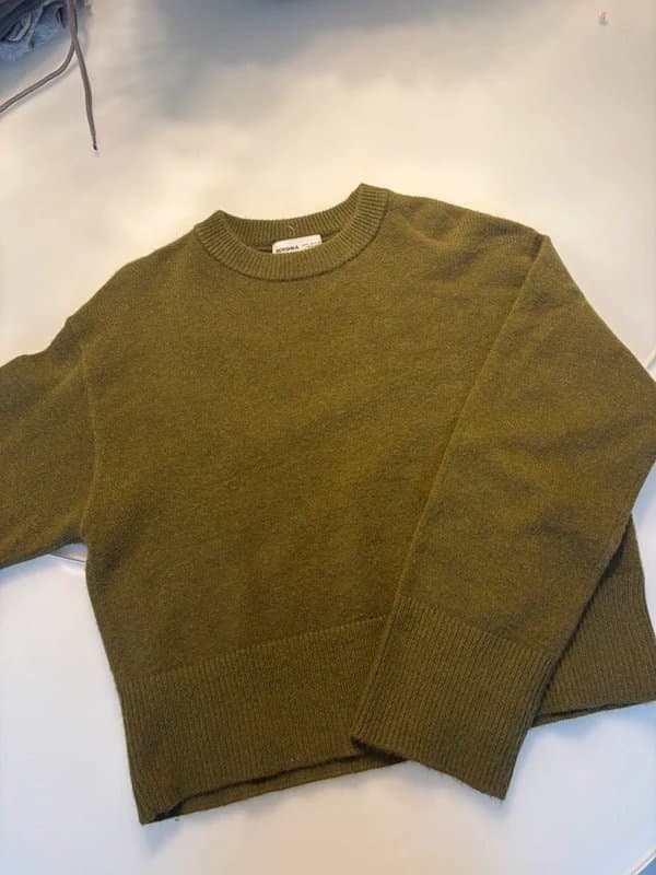 Bershka Olive green knit jumper- Bershka