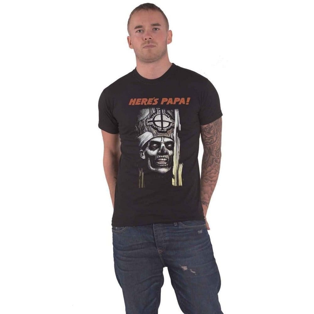 Ghost Men's Here's Papa T-Shirt in Black
