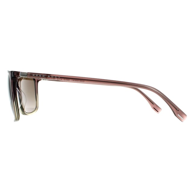 Hugo Boss Hugo Boss Men's Square Brown Grey Brown Gradient Sunglasses - 3