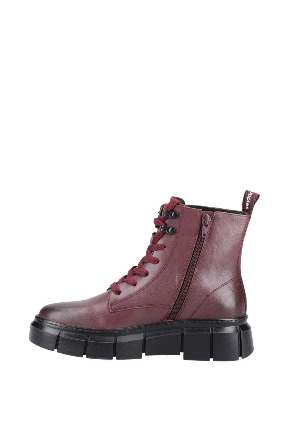 Hush Puppies Hush Puppies Women's 'Fawn' Ankle Boots in Dark Red - 4