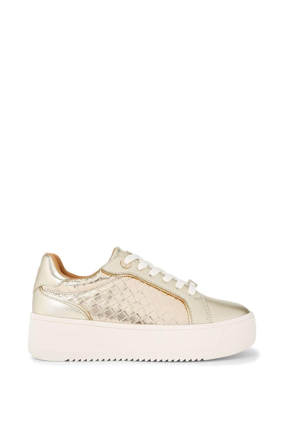 KG Kurt Geiger KG Kurt Geiger Women's 'Lighter Weave' Trainers in Gold
