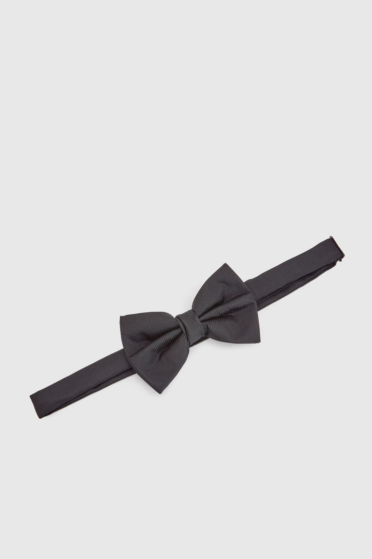Burton Burton Men's Black Plus & Tall Bow Tie