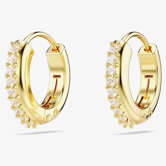 Swarovski Swarovski Women's Matrix Gold Tone Plated Mini Hoop Earrings 5697228 - 3
