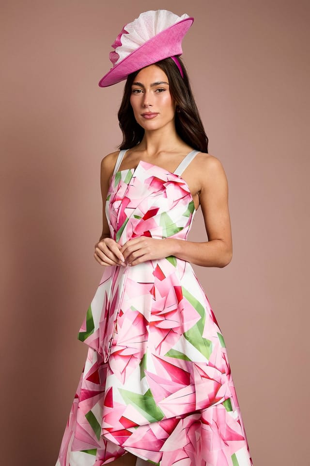 Coast Coast Women's Lisa Tan Bow Detail Floral Printed Midi Dress in Ivory - 2