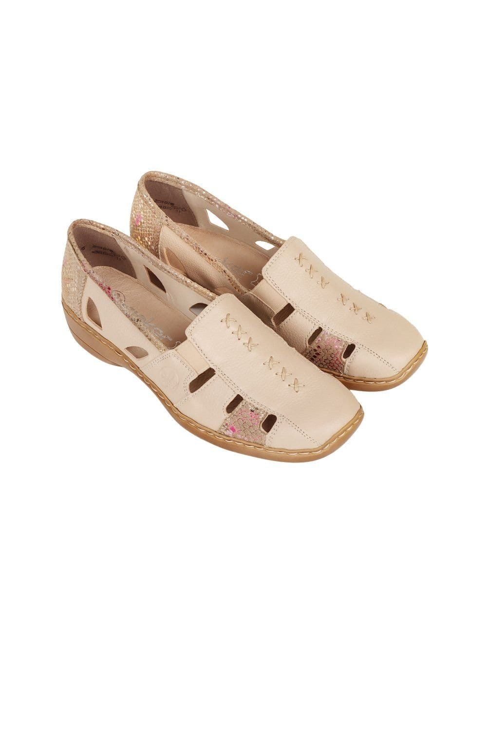 Rieker Rieker Women's 'Denise' Casual Shoes in Cream - 4
