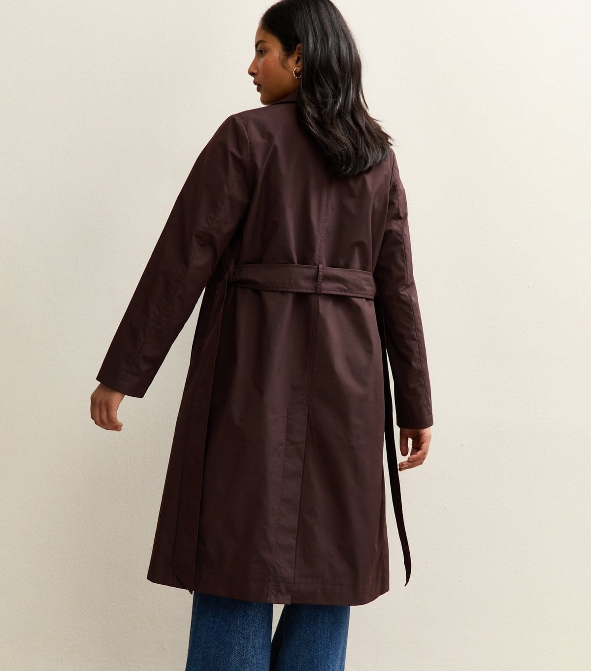 New Look Women's Brown Double Breasted Trench Coat New Look - 4