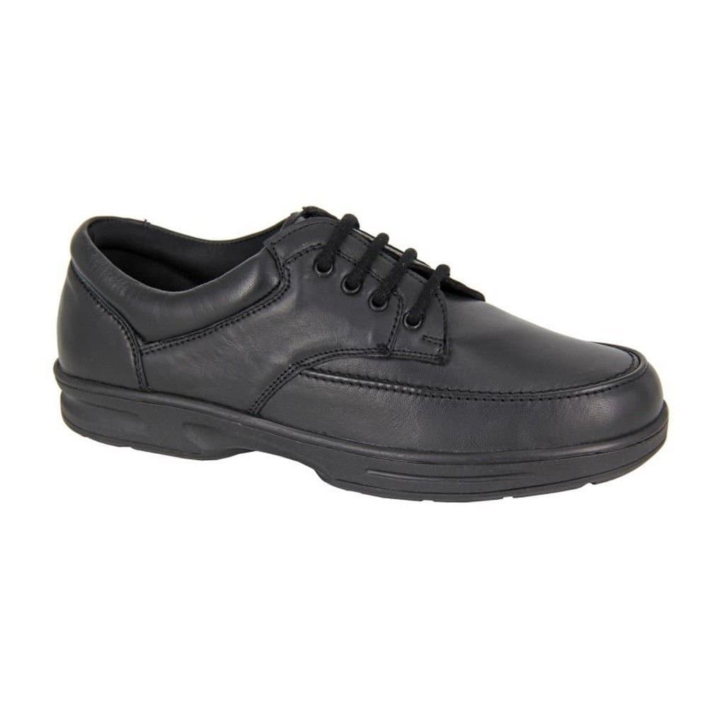 Dr Keller Dr Keller Men's Leather Gibson Shoes in Black