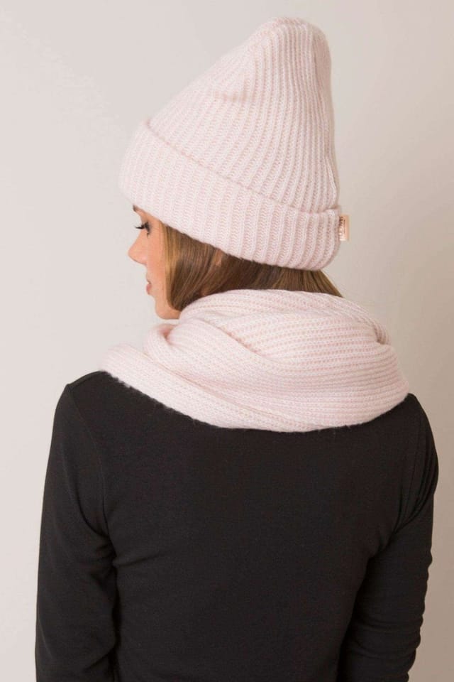 Love Lace Love Lace Women's Winter Hat & Scarf Set for Cold Weather Accessories Proposal in Pink - 2