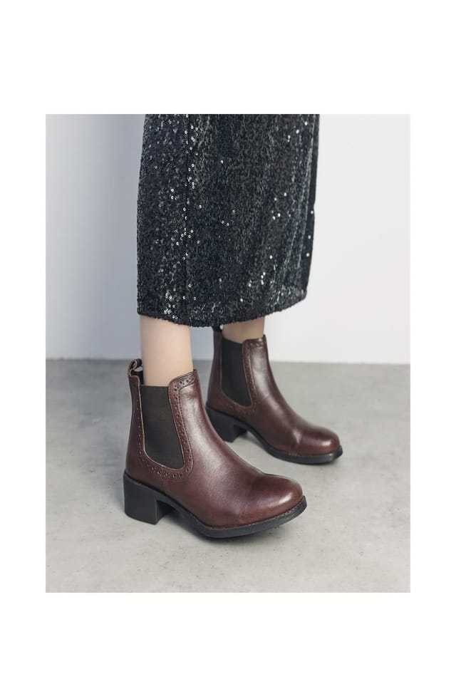 Moda In Pelle Moda In Pelle Women's 'Pernilla' Leather Ankle Boots in Tan - 2