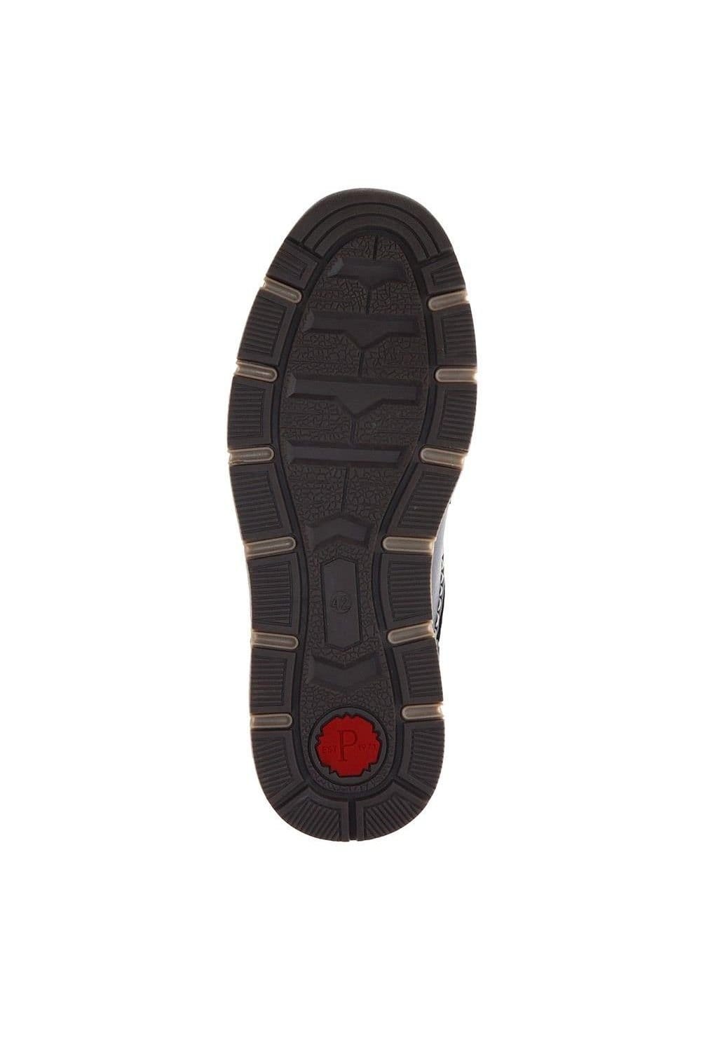 Pavers Pavers Men's Wide Fit Casual Lace Up Trainers in Navy - 4