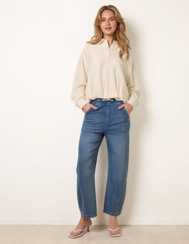 Blue Vanilla Relaxed Button-Up Shirt - 2