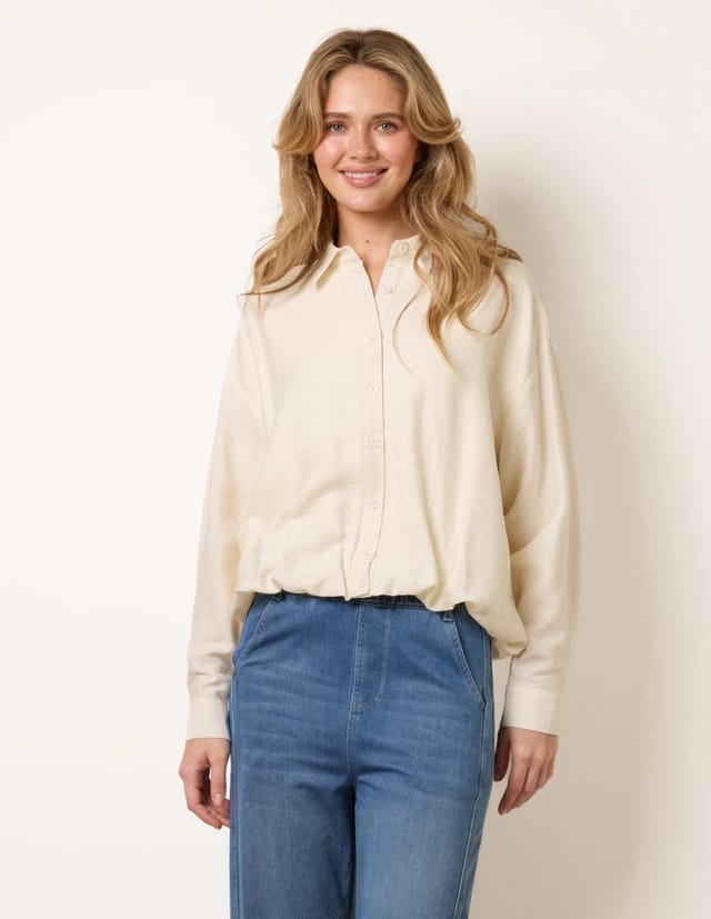 Blue Vanilla Relaxed Button-Up Shirt - 3