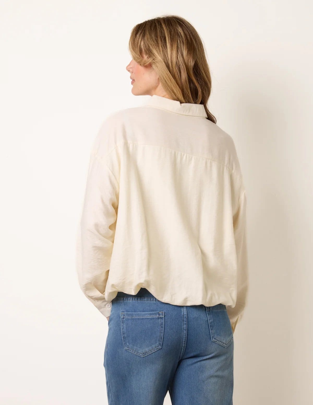 Blue Vanilla Relaxed Button-Up Shirt - 4