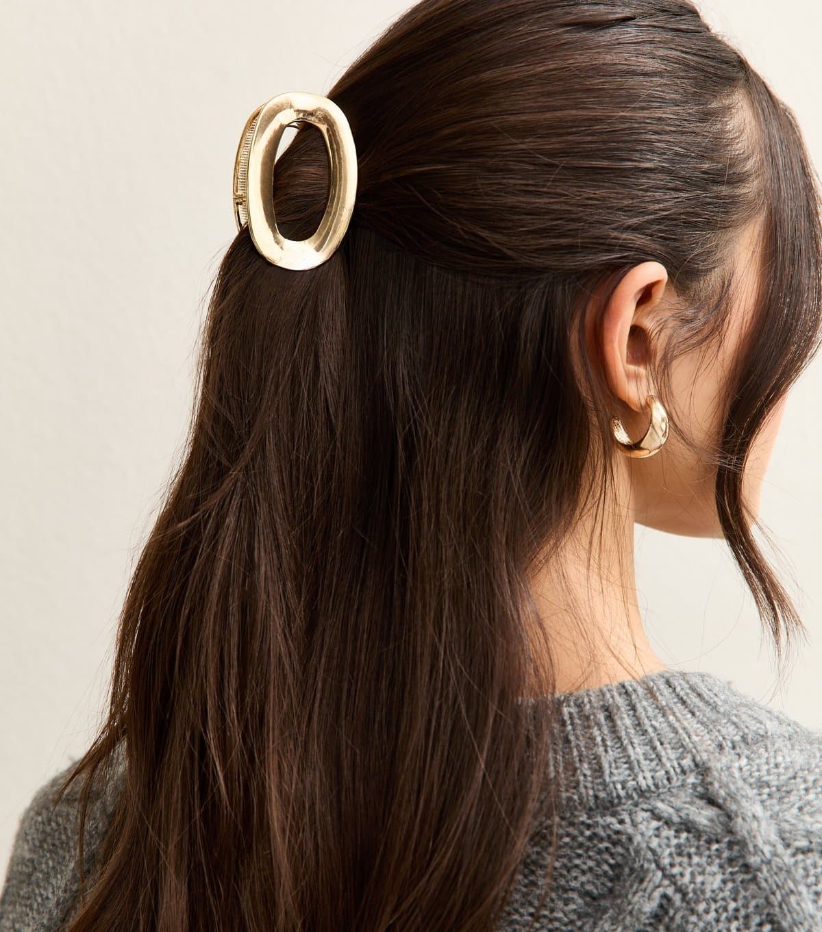 New Look Gold Circular Metallic Hair Clip New Look