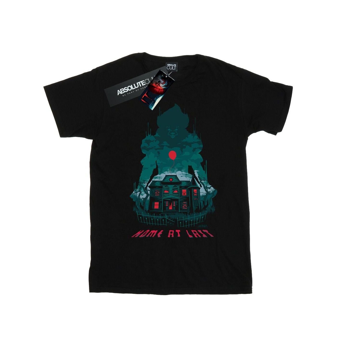 IT Chapter Two IT Chapter Two Men's Pennywise Home At Last T-Shirt in Black - 2