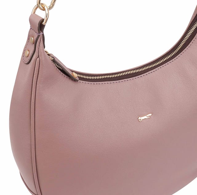 Paul Costelloe Paul Costelloe Women's Anano Leather Tote/Shoulder Bag in Mauve - 3