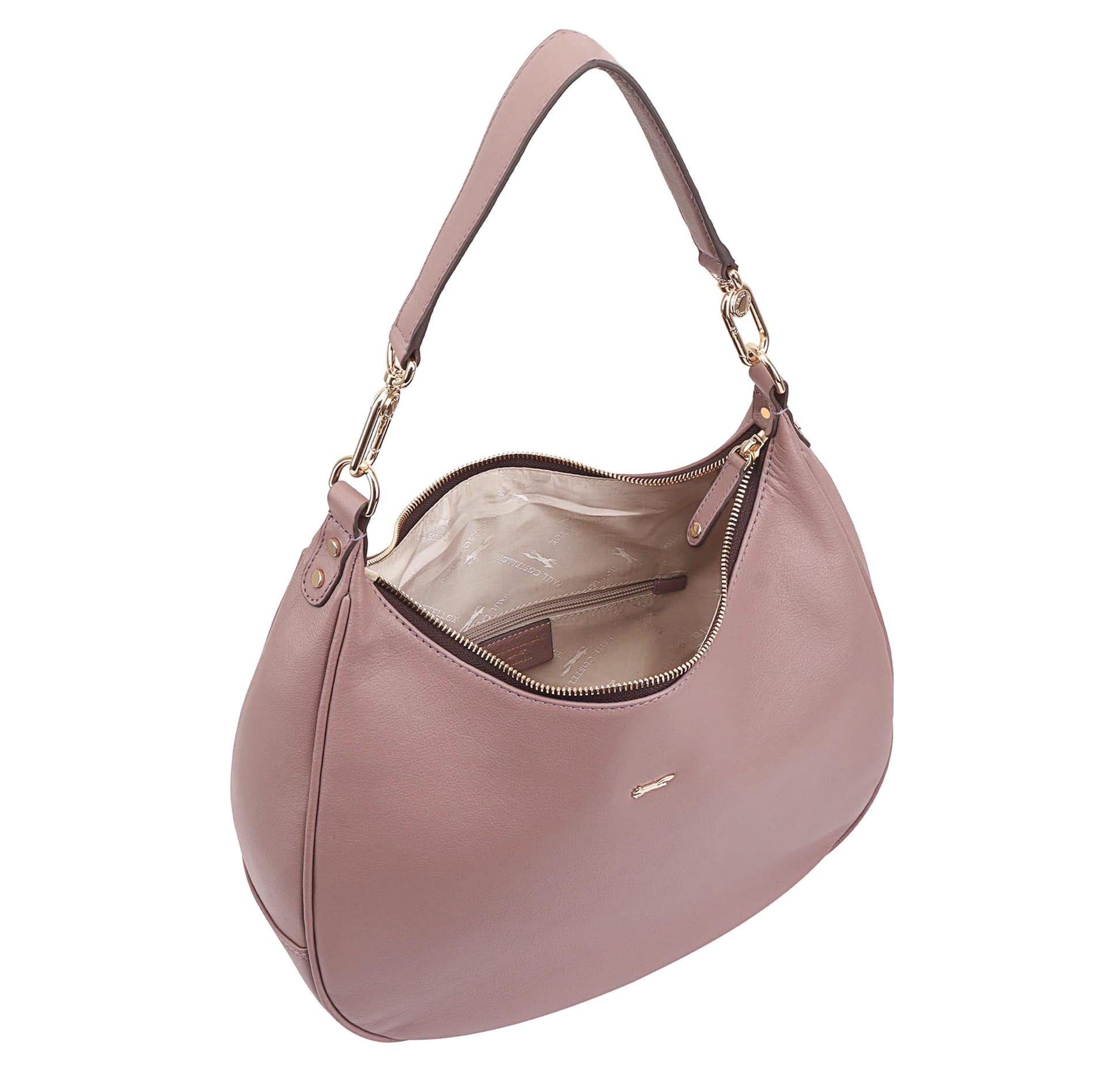 Paul Costelloe Paul Costelloe Women's Anano Leather Tote/Shoulder Bag in Mauve - 4