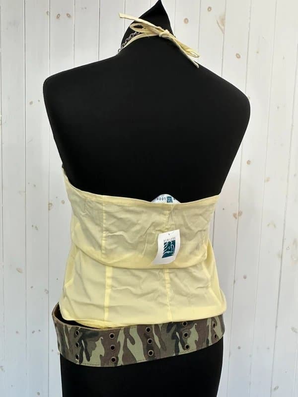 New Look vintage new look yellow halterneck