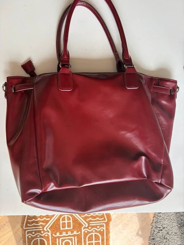 Bershka Burgundy Bershka Handbag