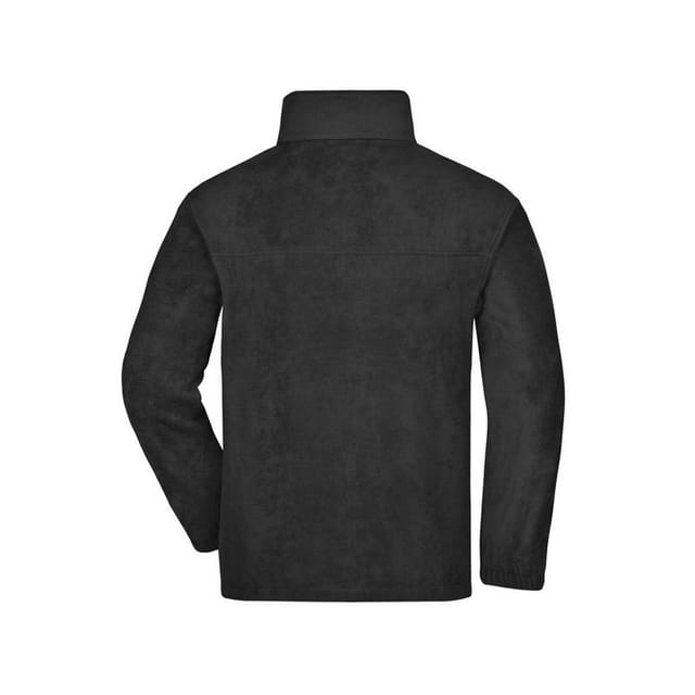 James and Nicholson James and Nicholson Men's Full Zip Fleece Jacket in Black - 2