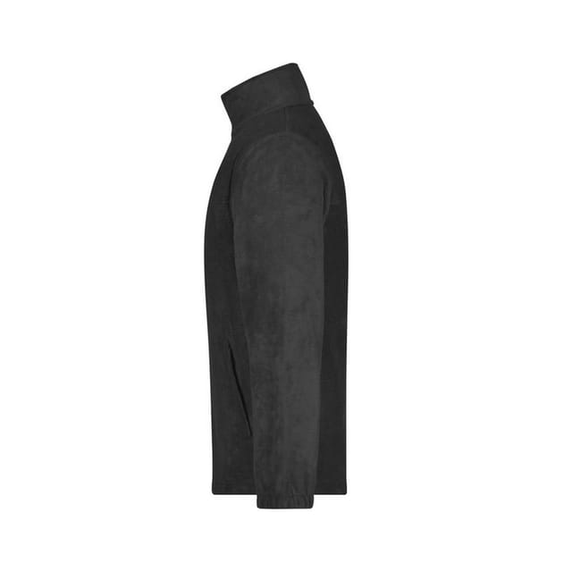 James and Nicholson James and Nicholson Men's Full Zip Fleece Jacket in Black - 3