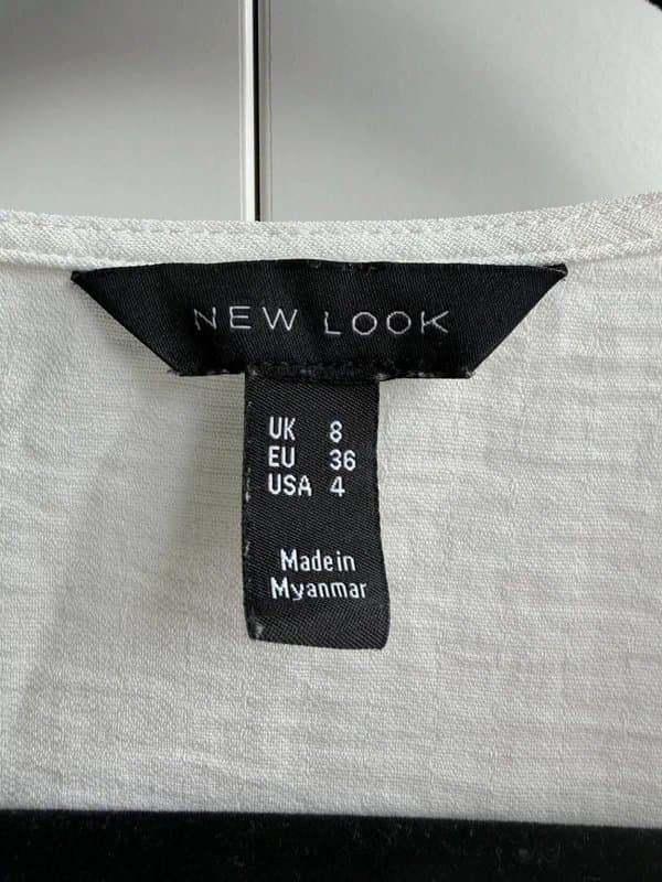 New Look Womens New Look White Button Blouse