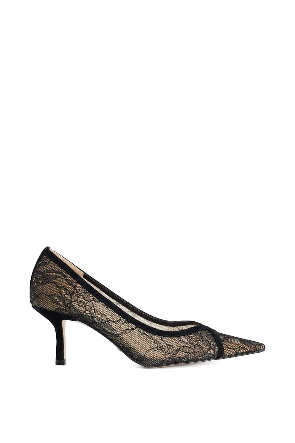 Dune London Dune London Black Lace Court Shoes