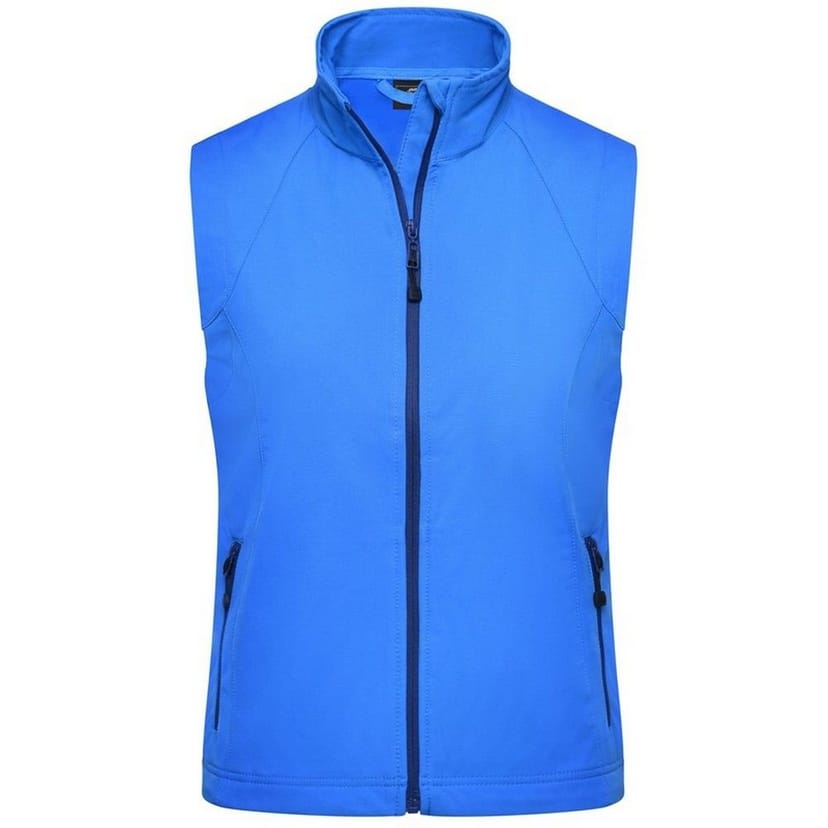 James and Nicholson James and Nicholson Women's Softshell Gilet in Dark Blue - 1