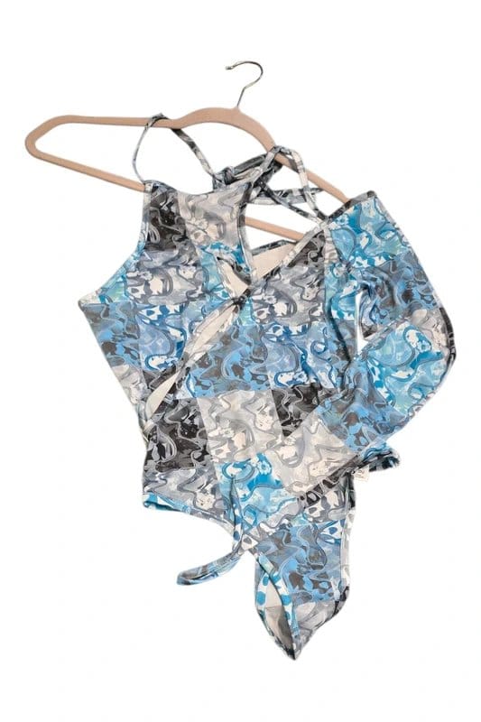 ASOS Patterned Body / Bodysuit.Size 8 - 1