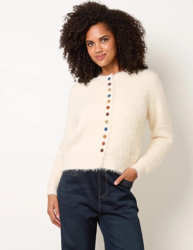 Blue Vanilla Soft Round Neck Cardigan - 2