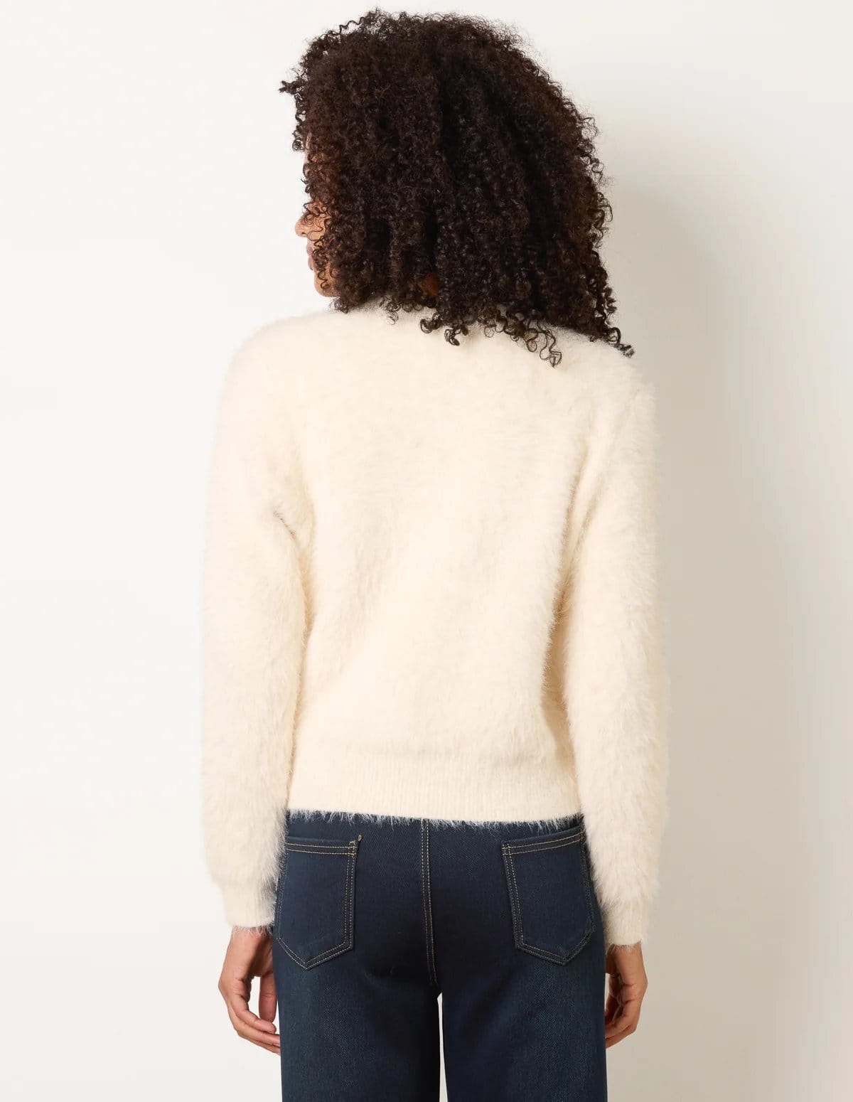 Blue Vanilla Soft Round Neck Cardigan - 4