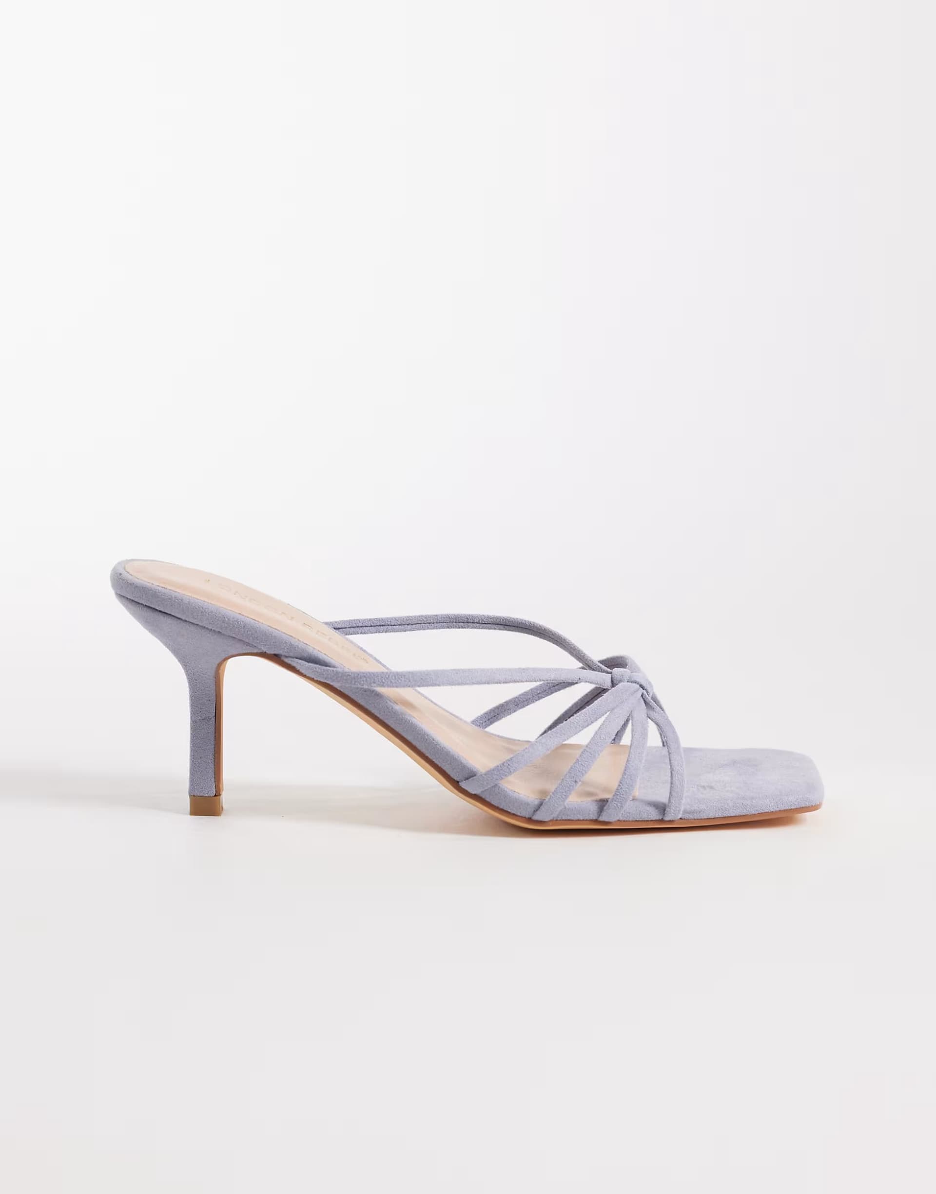 ASOS London Rebel Gracie heeled sandal in blue