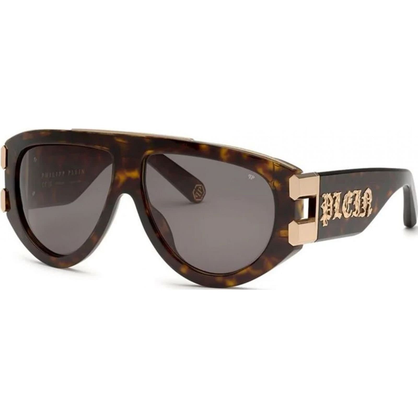 Philipp Plein Philipp Plein Men's SPP127V-600722 Shield Sunglasses in Brown