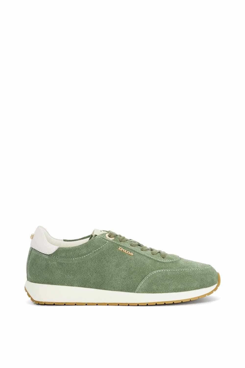 Dune London Dune London Women's 'Ettah' Suede Trainers in Green