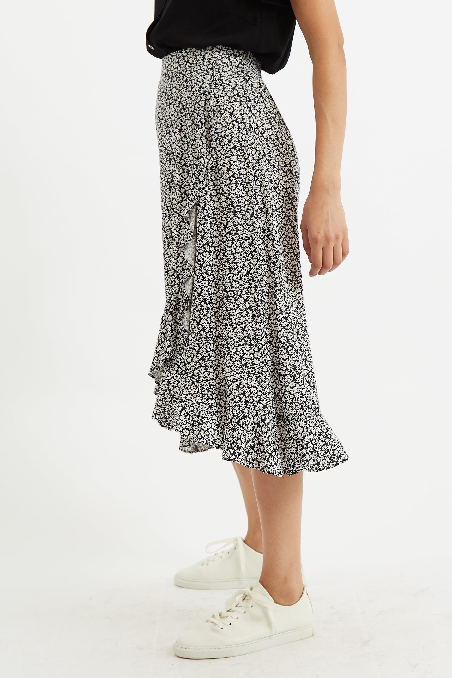 Louche Louche Women's Mara Dazzler Print Frill Midi Skirt - 4