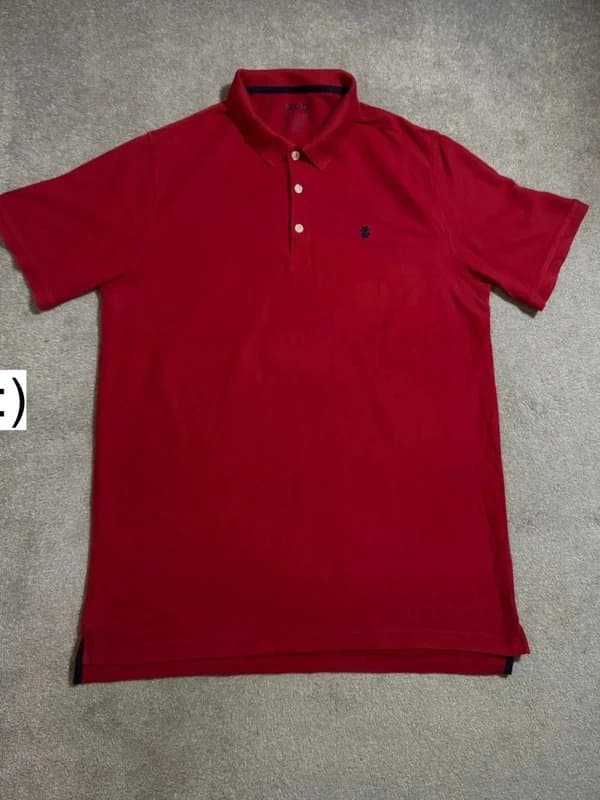 IZOD Men’s IZOD Red Short Sleeve Polo Shirt – Size XL